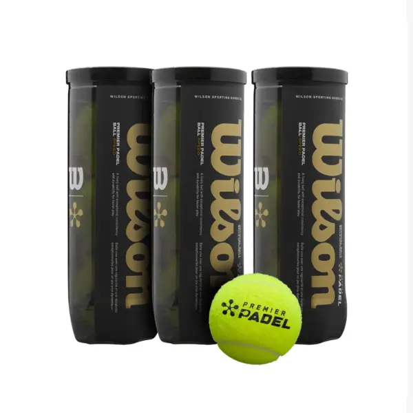 PACK OF 3 TUBES OF 3 WILSON PREMIER PADEL SPEED BALLS (9 Balls)