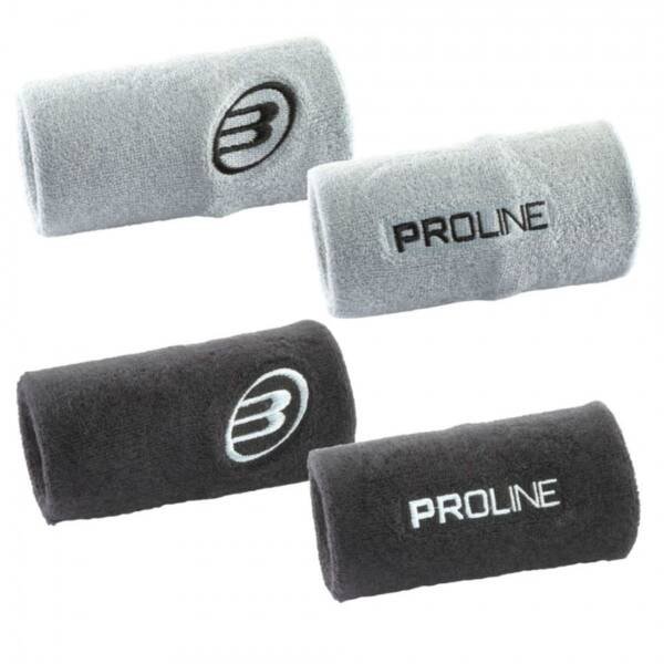 BullPadel Grey/Black Wristbands (Proline)