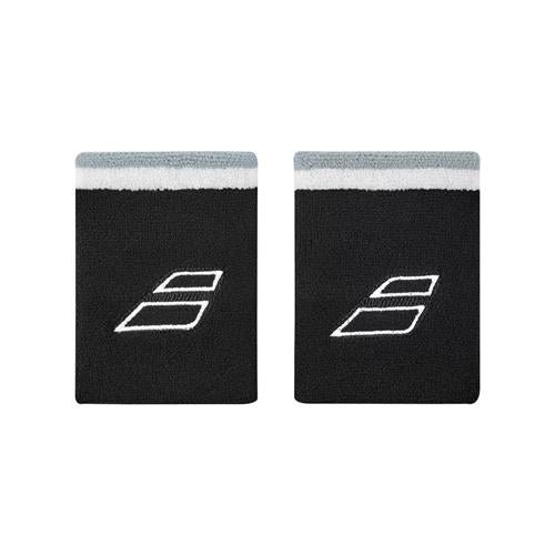 Babolat Terry Jumbo Wristband – Black/White (Pack of 2)