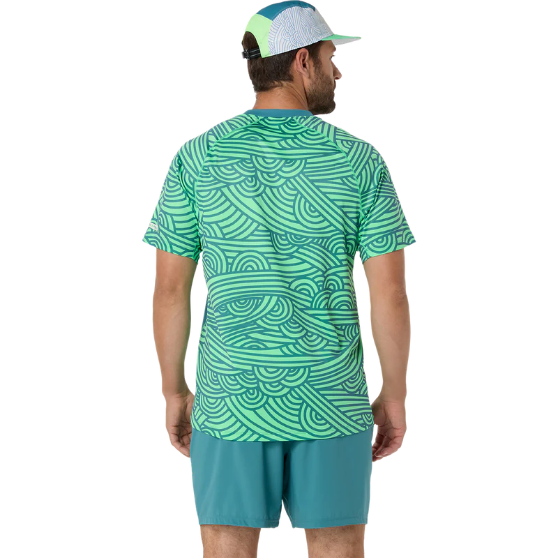 Asics Men's Padel Court All Over Print Top Misty Pine 2 Asics Men's Padel Court All Over Print Top Misty Pine - Image 2