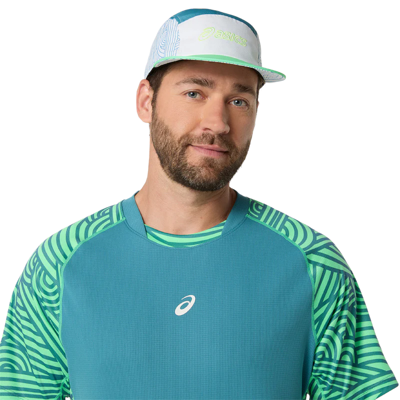 Asics Men's Padel Court All Over Print Top Misty Pine 6 Asics Men's Padel Court All Over Print Top Misty Pine - Image 6
