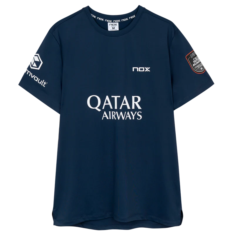 Nox Men's Agustin Tapia AT10 Sponsor T-Shirt Dark Blue 1 Nox Men's Agustin Tapia AT10 Sponsor T-Shirt Dark Blue