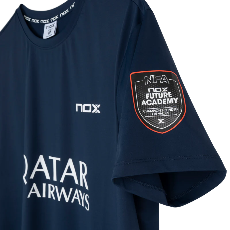 Nox Men's Agustin Tapia AT10 Sponsor T-Shirt Dark Blue 4 Nox Men's Agustin Tapia AT10 Sponsor T-Shirt Dark Blue - Image 4