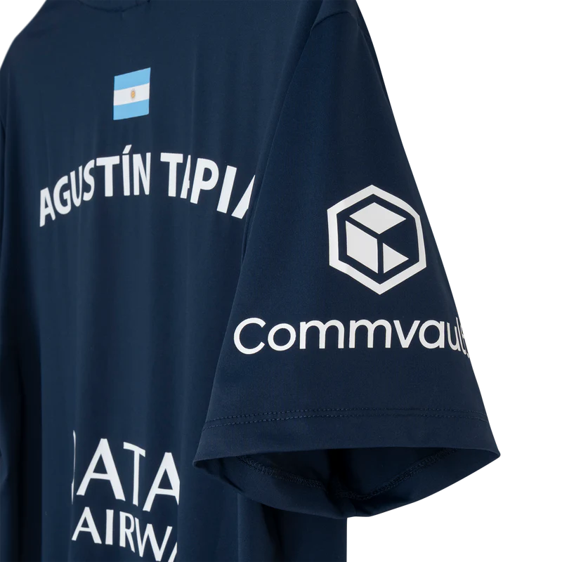 Nox Men's Agustin Tapia AT10 Sponsor T-Shirt Dark Blue 3 Nox Men's Agustin Tapia AT10 Sponsor T-Shirt Dark Blue - Image 3